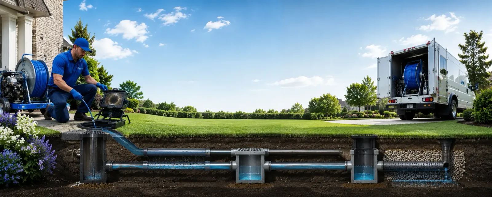 Outdoor drain cleaning information for Talcott, WV